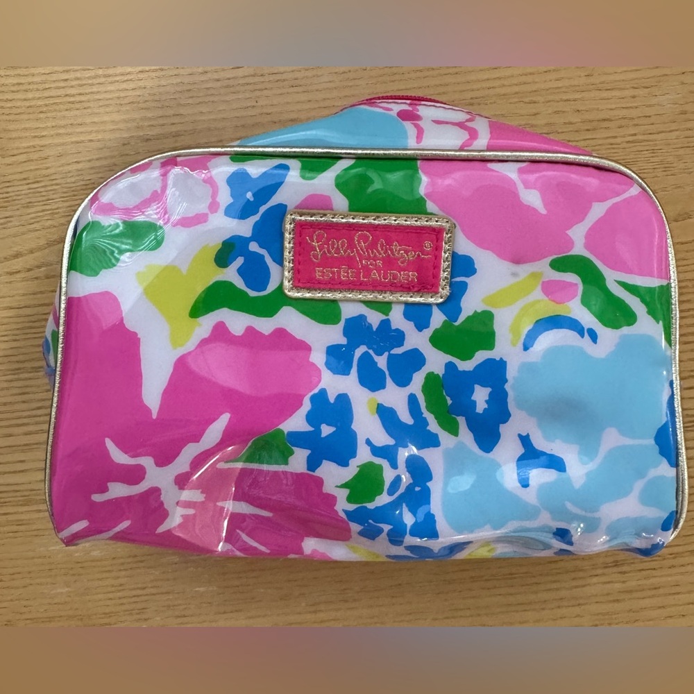 Lilly Pulitzer Estée Lauder Floral Cosmetic Bag